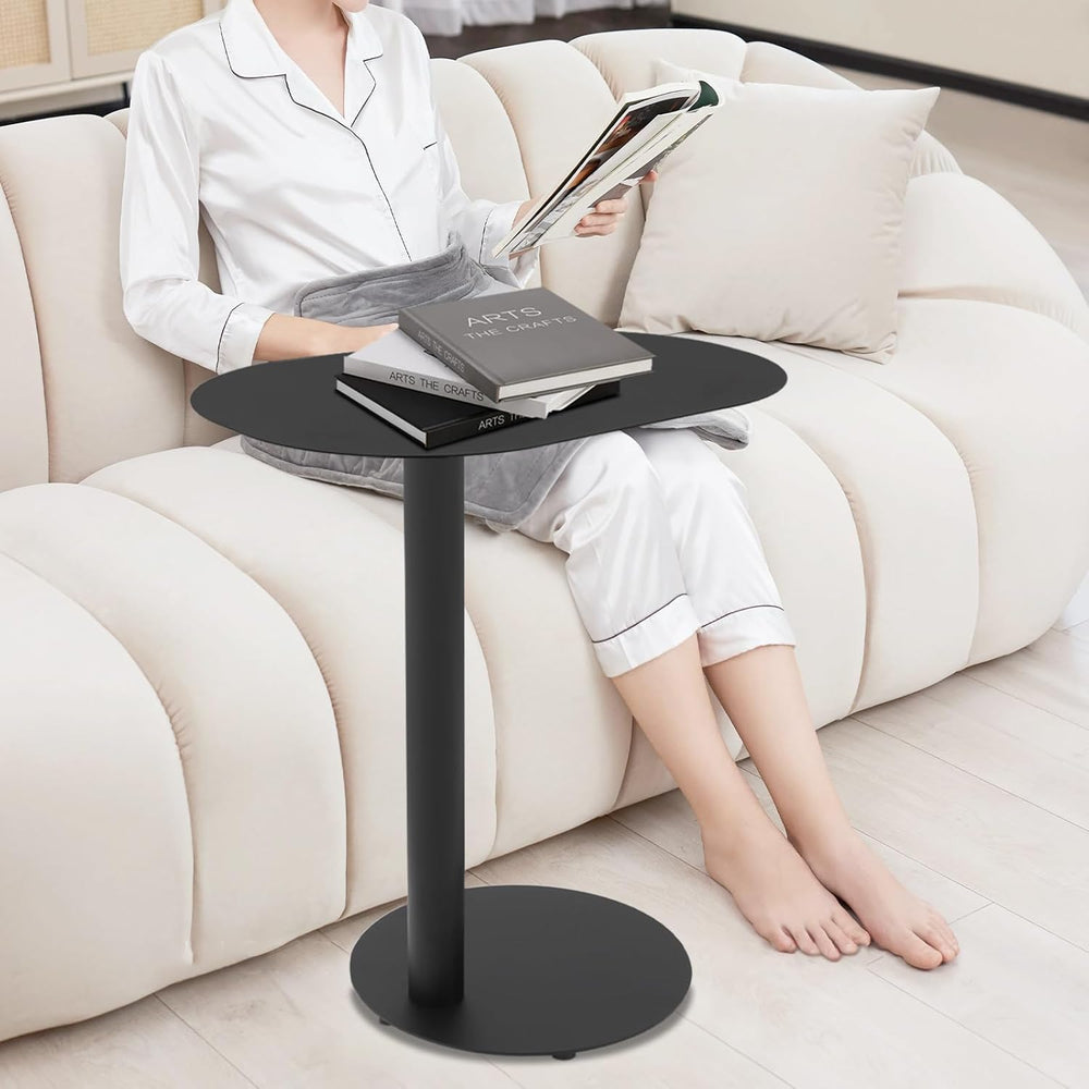 C-Shaped Side Table, Iron End Table, Couch Side Table for Living Room, Study ...