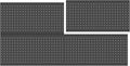 WALMANN Metal Pegboard Panels for Wall Tools Storage Pegboard for Garage, Workbench, Modular Peg Board Tool Organizer Board (Black 12"*24", Pack of 4)