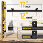 17" Heavy-Duty Magnetic Tool Holder (Upgraded Version) - Extremely Powerful Magnetic Pull Force to Hold Heavy Tools - Professional Space-Saving Magnetic Bar - Tool Organizer Rack/Strip