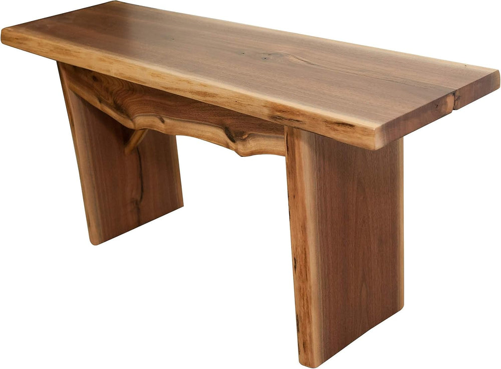 Rustic Red Door Co. Live Edge Wood Bench for Dining Table, Entryway, Bedroom,...