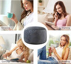 SHOUREN 3 Ft Bean Bag Chair,Memory Foam Bean Bag Chairs for Adults,Bean Bag Sofa for Living Room,Beanbag with Filler Included,Soft Velvet Fabric,Pull-Handle - 3 Foot,Dark Grey