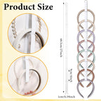 3 Pcs Headband Holder Organizer for Girl Headpiece Hanger Organizer White Hair Hoop Display Hair Accessories Organizers Bedroom College Dorm Decor Vertical Hanging Hairband Storage for Girls Women