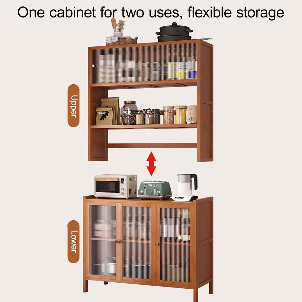 Narrow Kitchen Pantry Storage Cabinet, Sliding Racks with Door, Kitchen Pantr...