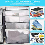 24pcs Mesh Zipper Pouch Bags, Large A3 17x12 Inches Reusable Bags Puzzle Storage Organizer Black Multipurpose for Travel Board Games School Office Supplies and Home Classroom Organization