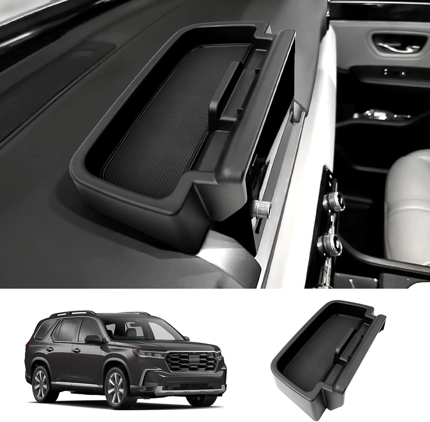 LUWU for 2023 2024 2025 Pilot Dashboard Center Console Organizer 2025 H onda Pilot Armrest Storage Box Armrest Organizer H onda Pilot Console Organizer Tray 2023 2024 2025 H onda Pilot Accessories