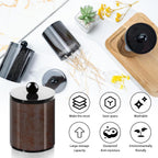 4 Pack Qtip Holder,Canister Apothecary Jar Set, Bathroom Jars with Lids Set for Cotton Swabs, Balls, Pads, Floss Picks,10oz-12oz Plastic Canisters Restroom Bedroom Vanity Organizer(Black)