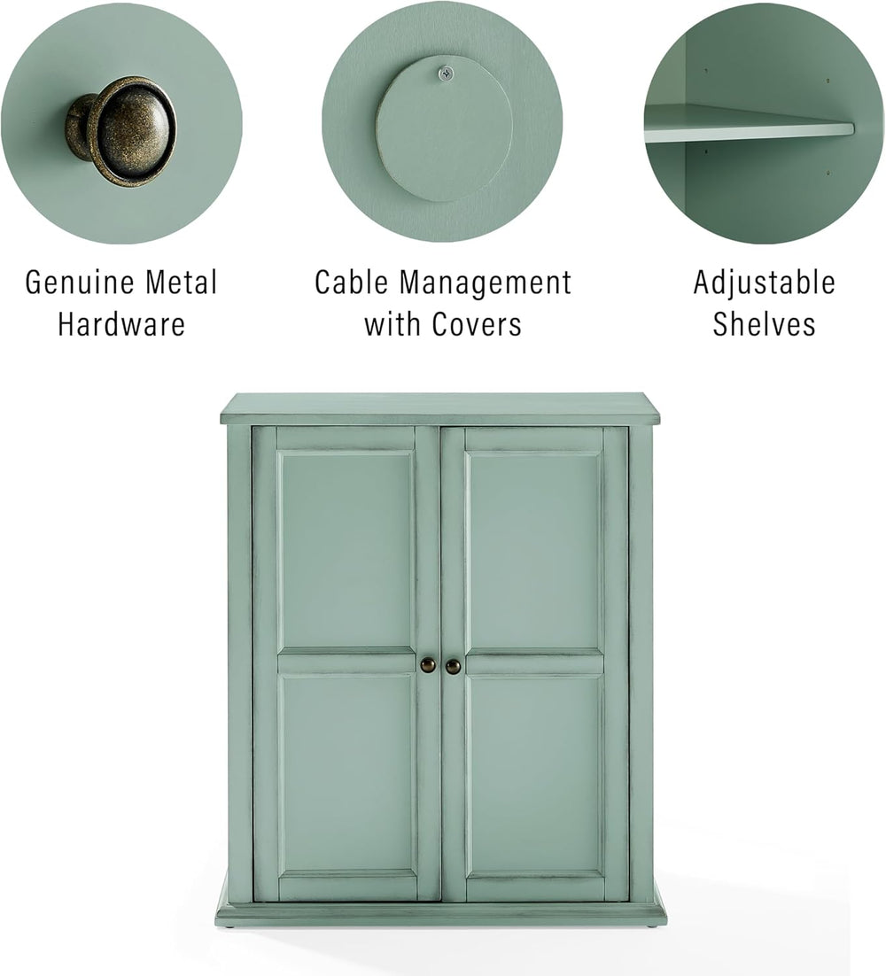 Crosley Furniture Holbrook Traditional Stackable Kitchen Storage Pantry, Acce...