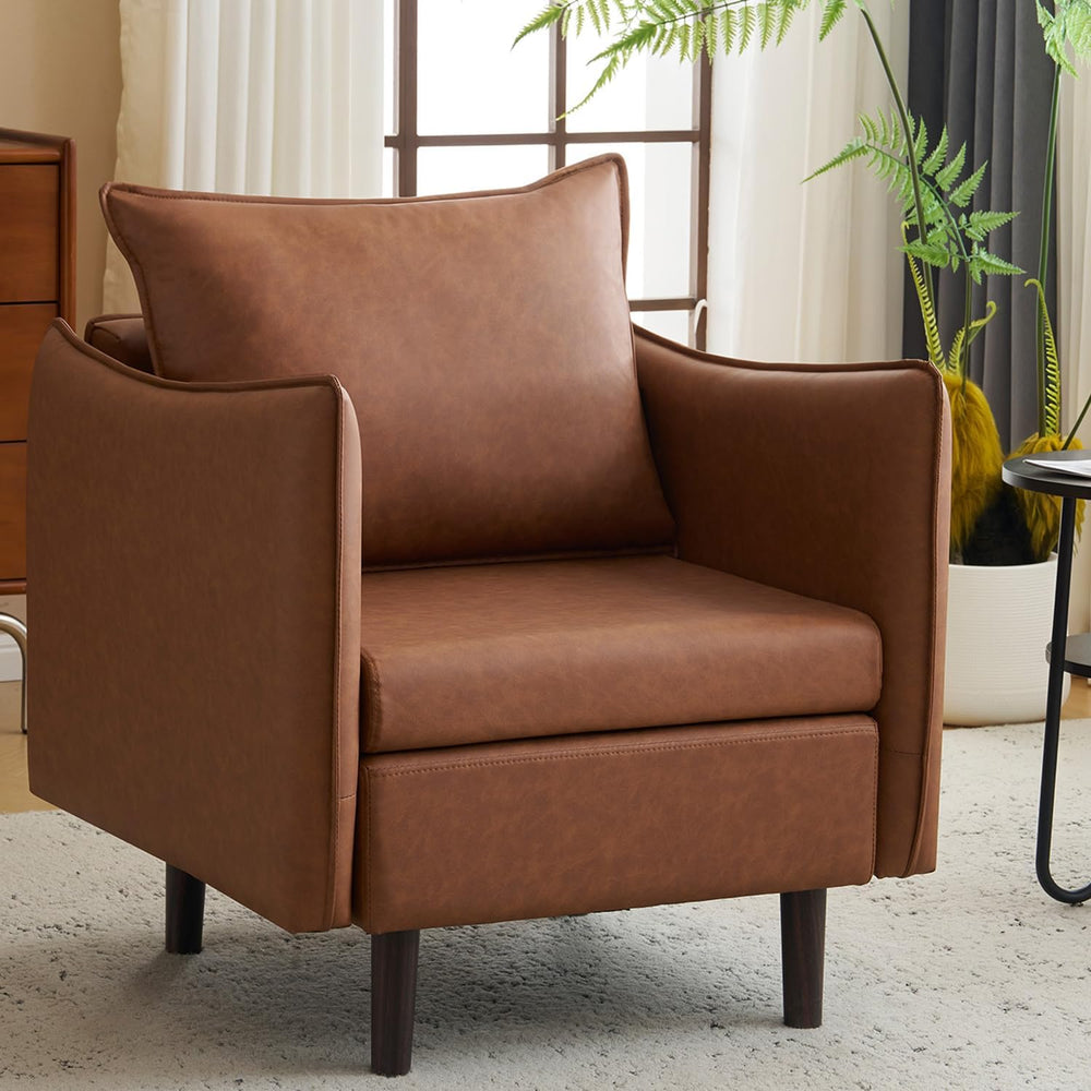 Sepnine Accent Chairs for Living Room Chairs Brown Reading Chair for Bedroom ...