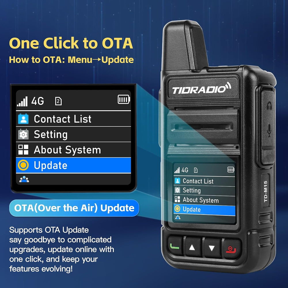 TIDRADIO Rapid Global Walkie Talkies 5000 Mile Long Range Poc radios, 4G LTE ...