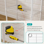 SINGAYE 5 Small Wire Shelves Kitchen Pantry Close Home Organizers and Storage Bathroom Shelf Laundry Room Organization Adjustable Book Metal Garage Shelving Unit