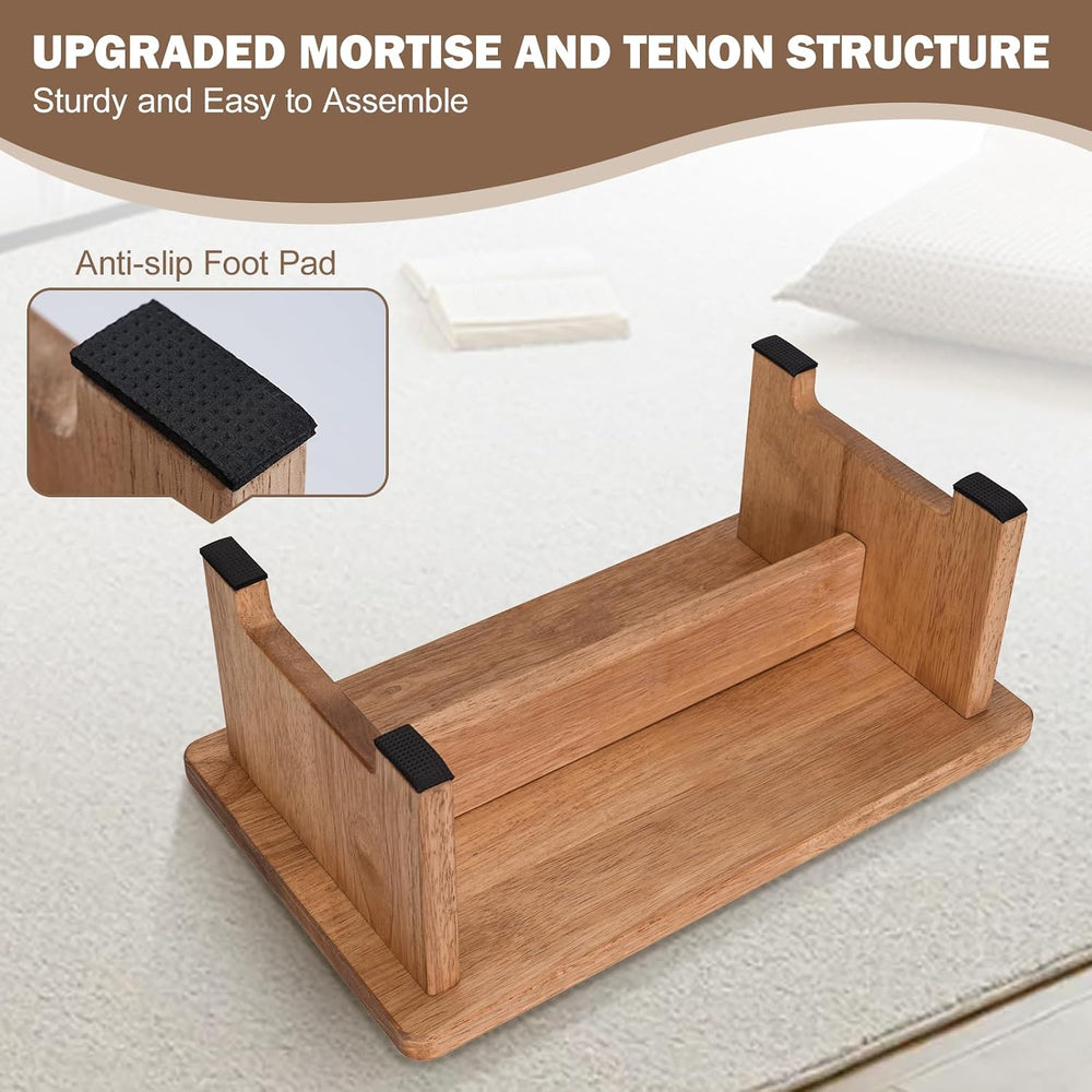 Solid Wood Stool Wooden Step Stool Anti-Slip Step Stools for Adults Step Stoo...
