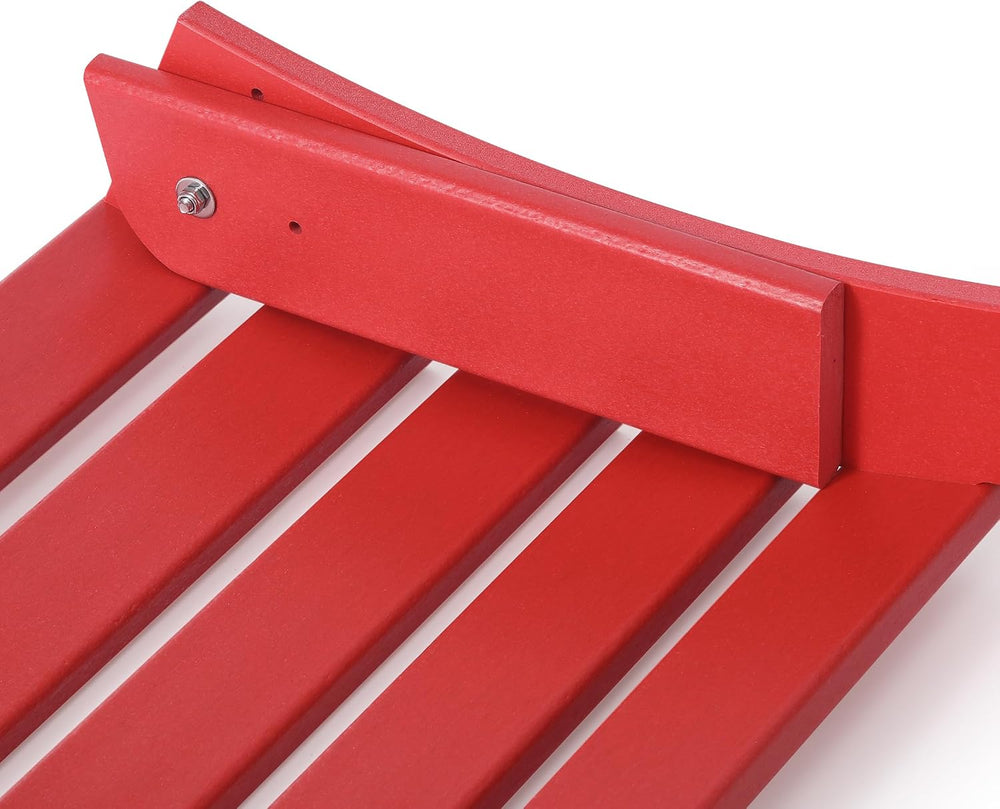 WestinTrends Outdoor Patio Adirondack Ottoman Foot Rest, All Weather Poly Lum...