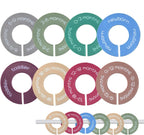 8pcs Baby Closet Dividers, Durable Baby Clothes Organizer for 0-24 Months | Round Baby Size Closet Dividers Easy-Sort Nursery Closet Dividers with Clear Labels - Fits Most Rods