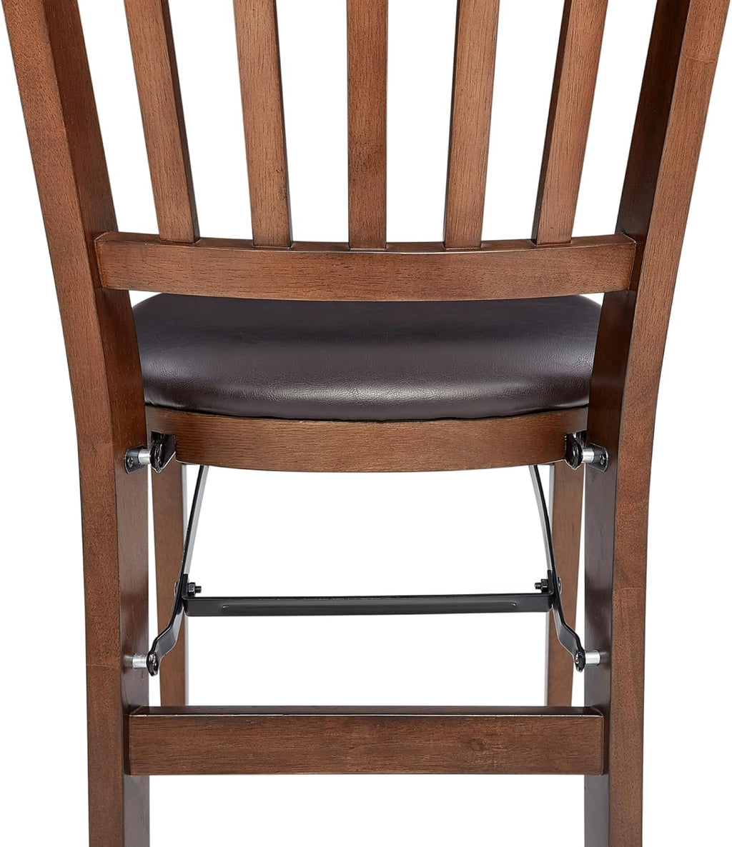 Stakmore School House Folding Chair, Walnut (Set of 2)