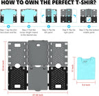 10Pcs Stackable Closet Organizer & Shirt Folding Board Bundle | Space-Savin Closet Organizers and Storage , Foldable ,Ideal for Tshirts ,Sweater ,Pants Storage in Bedroom and Dormroom Black