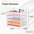 Supeasy 5 Trays Paper Organizer Letter Tray with Handle-Mesh Desk File Organizer, Paper Sorter Desk Organizer for Office, Home or School