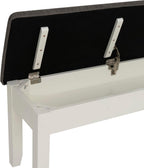 Powell Furniture Jane Storage, Antique White Dining Bench,