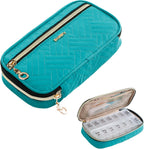 BAGSFY Pill Organizer Case 2 Times a Day- Weekly Medicine Organizer Travel Pill Box with Removable 7 Day Medicine Case Container for Fish Oil, Vitamin, Supplement