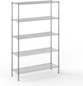 18" Deep x 54" Wide x 86" Height Wire Shelving Kit | 5-Tier | NSF Commercial Storage Rack Unit