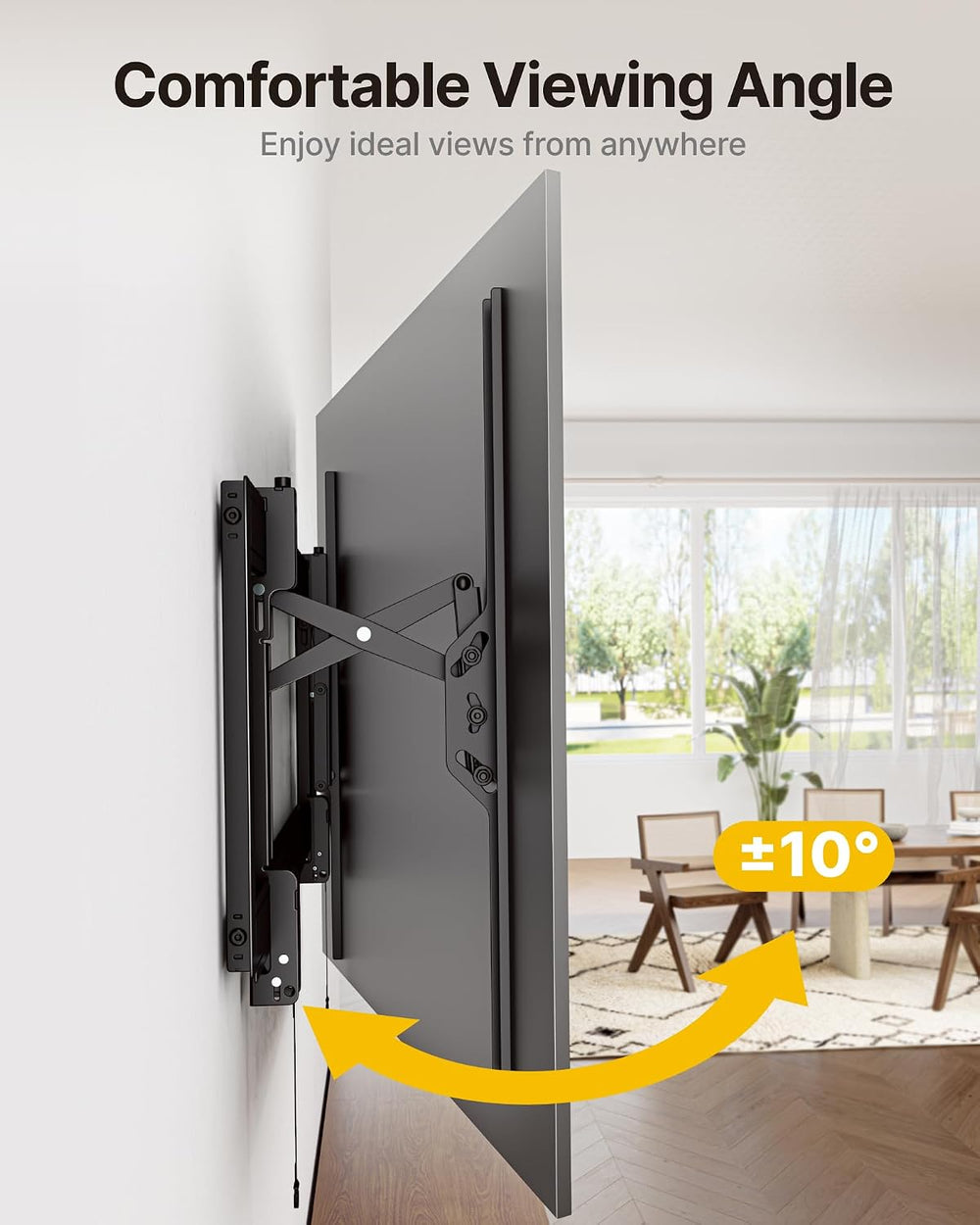 monTEK Heavy Duty Tilting TV Wall Mount for 55–105" Large TVs up to 200l...