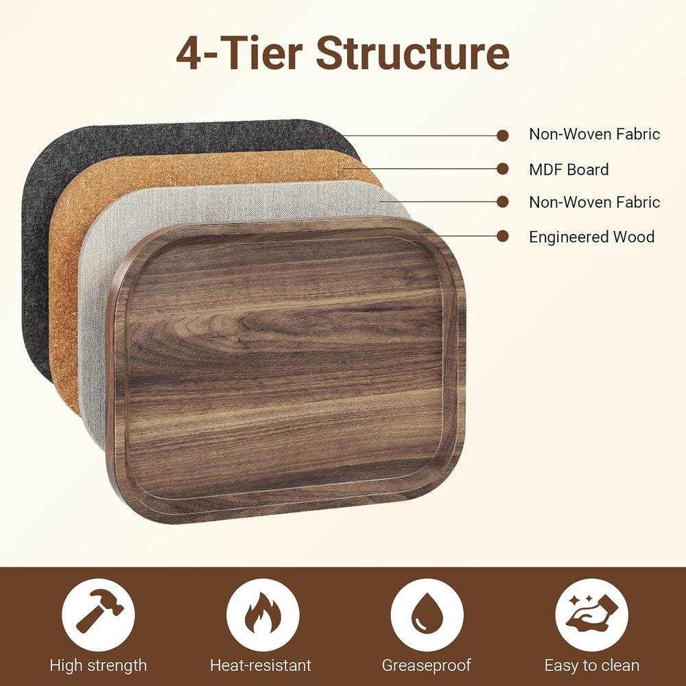 Adjustable Height TV Dinner Tray Table for Eating, 360°Swivel Small C Shaped ...