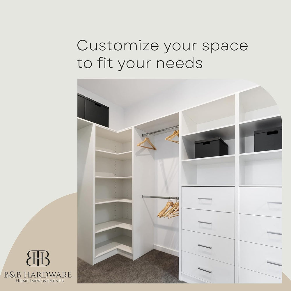 B&B HARDWARE Cabinet Shelves - 3/4'' Thick - Custom Organize Spac...
