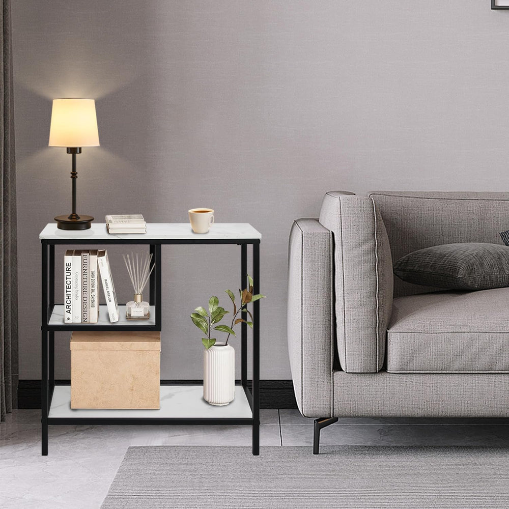 AT-VALY 3-Tier End Table,Nightstand for Living Room, Bedroom, Office, Bathroo...