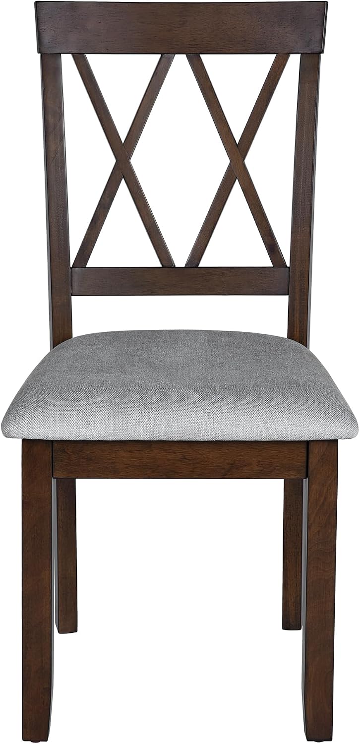 LUMISOL 3 Piece Drop Leaf Dining Table Set with 2 Chairs, Solid Wood Extensib...