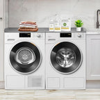 Royxen Washer Dryer Countertop, 27.4" x 54", Wood, Universal Fit, Laundry Room Organization, Grey