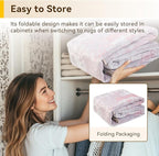 Washable Area Rugs 6ft Non-Slip Modern Abstract Soft for Living Room Entryway Bedroom Nursery, Print Pattern, Grey Pink