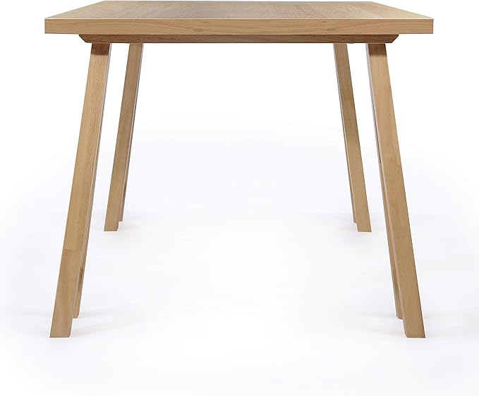 Christopher Knight Home Rachel Mid-Century Modern 7 Piece Dining Set with A-Frame Table, Green Tea + Natural Oak