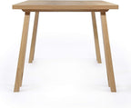Christopher Knight Home Benson Mid-Century Modern 7 Piece Dining Set, Light Beige and Natural Oak