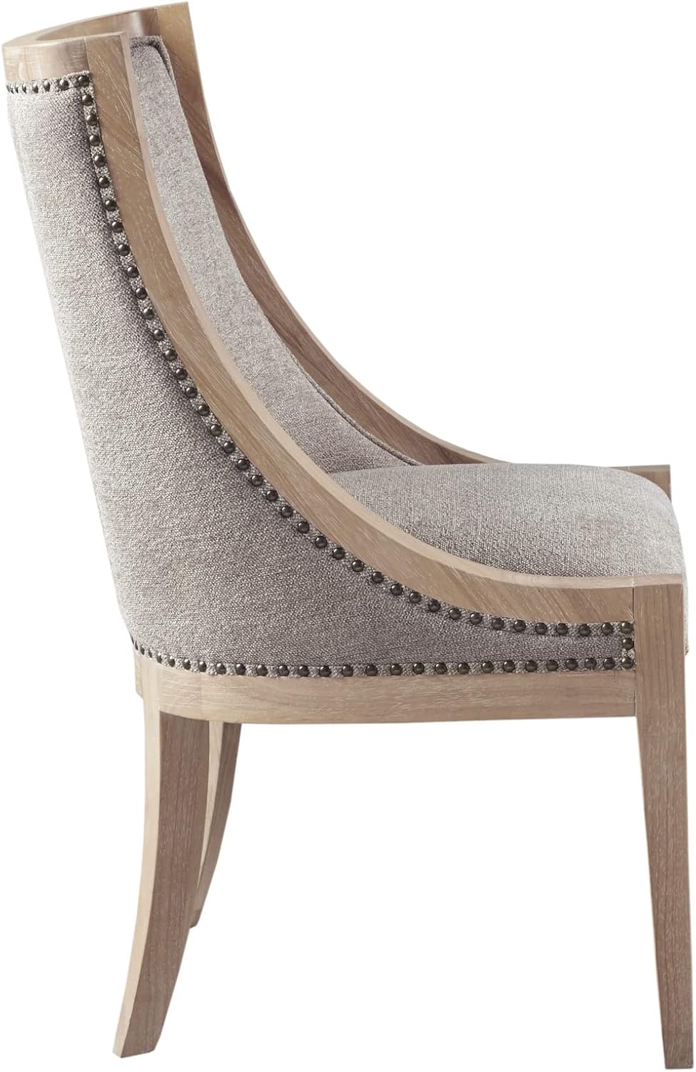 Martha Stewart Farmhouse Dining Room Chair, Recessed Arm Chair for Bedrooms, ...