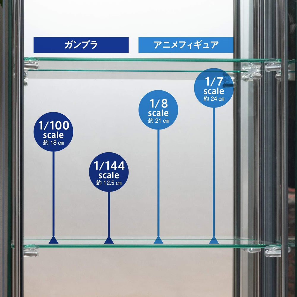 Fuji Boeki 97336 Collection Case, Figure Case, 3 Tiers, Width 16.7 x Depth 14...