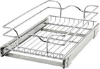 Rev-A-Shelf Kitchen Cabinet Pullout Shelf and Drawer Organizer Slide Out Pantry Storage Basket in Multiple Sizes, 12 x 20 In, 5WB1-1220CR-1