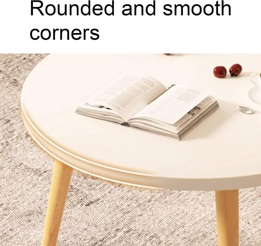 40 X 30cm Coffee Table Convenient Snack Side Table Small Round Side Table Eas...