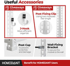 HOMEDANT 5 Tier Storage Shelves Adjustable Laminated Boltless Garage Metal Shelving Unit Heavy Duty Utility Rack Shelf Warehouse Pantry Closet Kitchen (4, (XL Deep) 48.1" W, White)