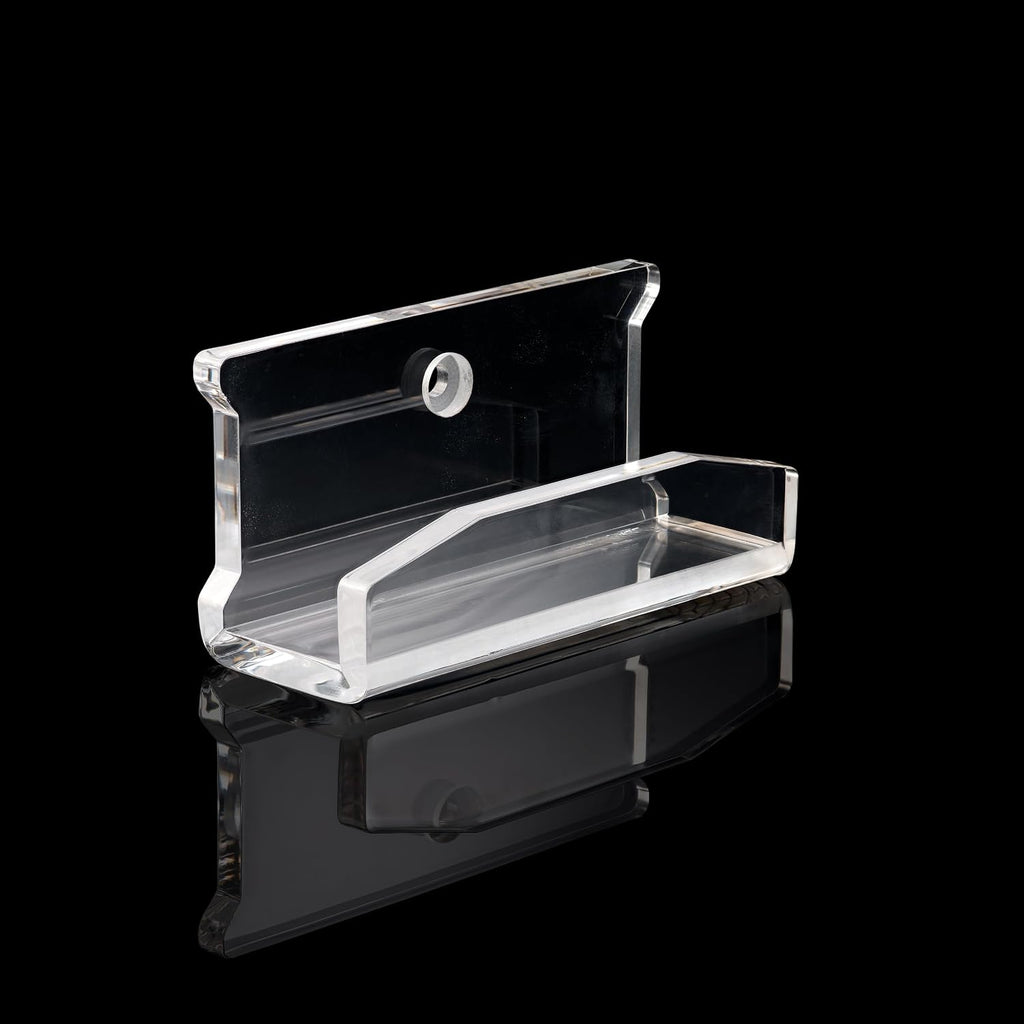 Clear Acrylic CD Wall Mount Display – Floating Compact Disc Holder hanger with Single-Screw Installation – Minimalist Wall Storage Organizer for Music Collections and Collectors