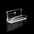Clear Acrylic CD Wall Mount Display – Floating Compact Disc Holder hanger with Single-Screw Installation – Minimalist Wall Storage Organizer for Music Collections and Collectors
