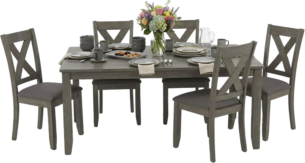 Signature Design by Ashley Caitbrook 7-Piece Dining Set, Gray Wash