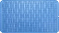 Silicone Dish Drying Mat for Multiple Usage,Easy clean,Eco-friendly,Heat-resistant Silicone Mat for Kitchen Counter or Sink,Refrigerator or Drawer Liner Lichen BlueL 4XL 32 inches x 18 inches