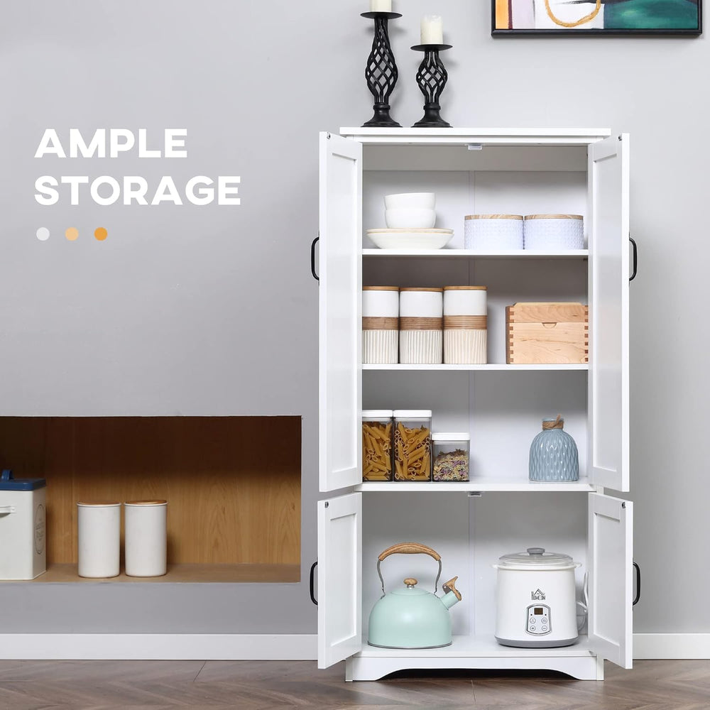 Farmhouse Kitchen Pantry, 48.5 Inch Floor Storage Cabinet, Cupboard Organizer...