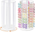 Dahey Bow Holder for Girls Hair Bows, Modern Hair Bow Organizer 360° Rotation Hair Accessories Organizer Storage Stand Display for Girls, White