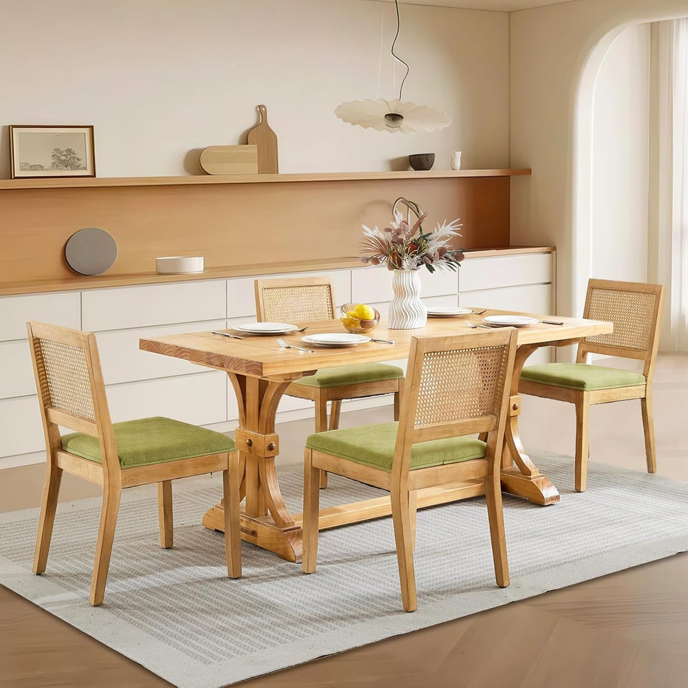 SoarFlash Kitchen French Dining Chairs Set of 4, Vintage Dining Chairs with R...