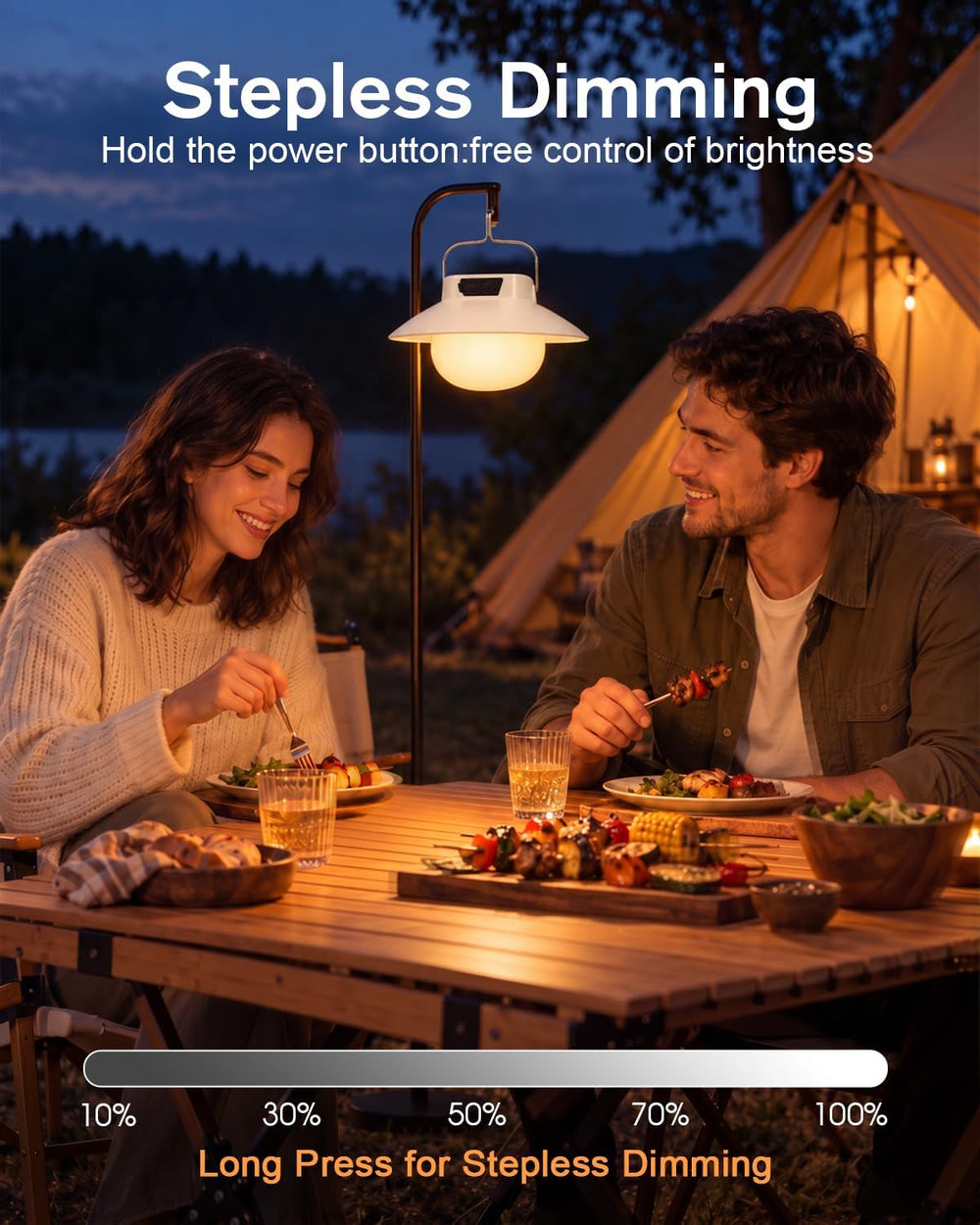 Rechargeable Camping Lantern, 960 Lumens LED Camping Light with Magnetic Base...