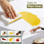 Vinyl Table Protector Pad with Flannel Backing, Heavy-Duty Table Padding for Dining Room Table, Waterproof, Heat Resistant, Non-Slip Under Tablecloth 90 x 54 inches, Rectangular