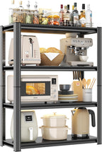 Garage Storage Shelves,5 Tier Shelving Unit, 40 inch Wide, 18” Deep, 78” Tall Organizer Metal Shelf for Basement/Laundry/Pantry Heavy Duty, Adjustable,Easy to Install (4Tier-39"WX18"DX63"H)