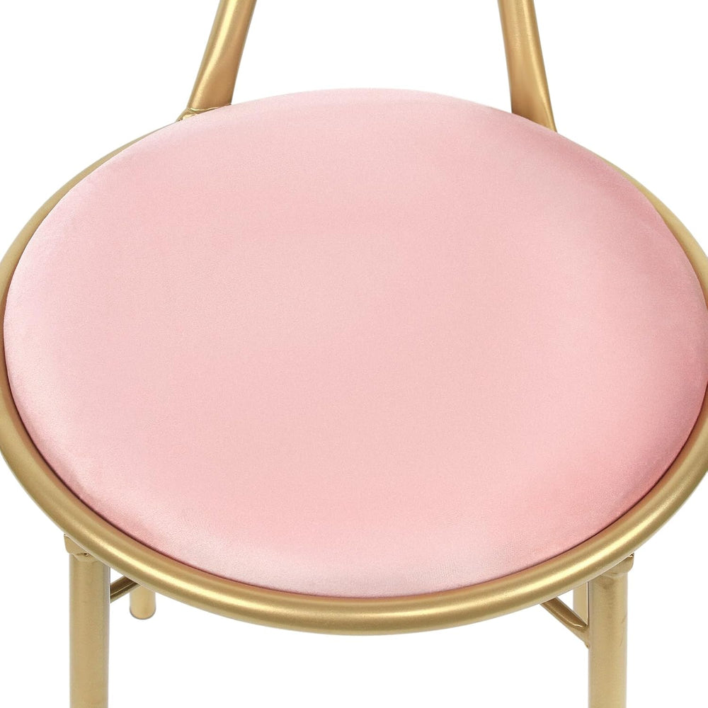 Velvet Vanity Chairs, Metal Cute Butterfly Stool Chair Dresser Makeup Chairs ...