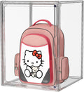 Purse Organizer for Closet, Handbag Storage Organizer Stackable Display Box with Magnetic Door, Acrylic Display Case for Collectibles, Closet Storage Bins for Figures, Wallet, Dolls
