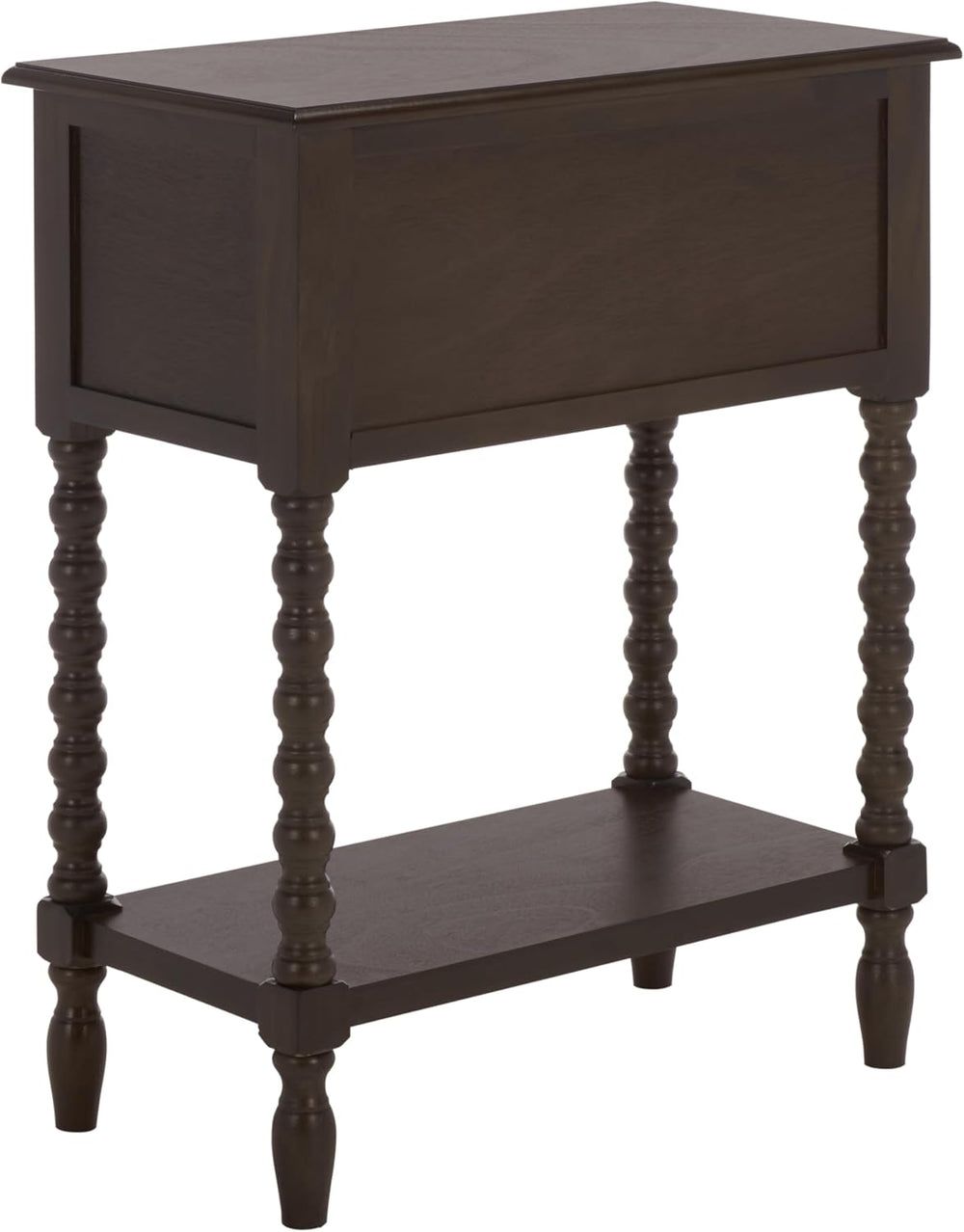 SAFAVIEH Furniture - Athena 3-Drawer Console Table - Dark Chocolate - Solid W...